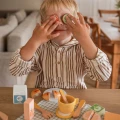 TOOKY TOY Zestaw Piknikowy Jedzenie Do Krojenia Na Rzepy Zestaw Śniadaniowy