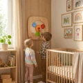 VIGA Drewniana Tablica Manipulacyjna Ścienna KOŁA ZĘBATE Montessori