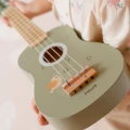 Viga Drewniane Ukulele Gitara Dla Dzieci Zielone Z Nutami