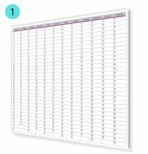 Planer Roczny 200x100 cm - dwa warianty 