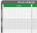 Plan lekcji T3 dla 20 klas, 20 sal i 40 nauczycieli 150x92cm, magnetyczny suchościeralny