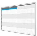 Plan lekcji dla 16 klas i 30 nauczycieli 95x92cm magnetyczny suchościeralany
