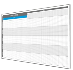 Plan lekcji dla 30 klas i 70 nauczycieli 189x92cm magnetyczny suchościeraln