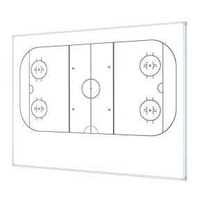 Boisko hokej na lodzie 120x100cm - plansza taktyczna