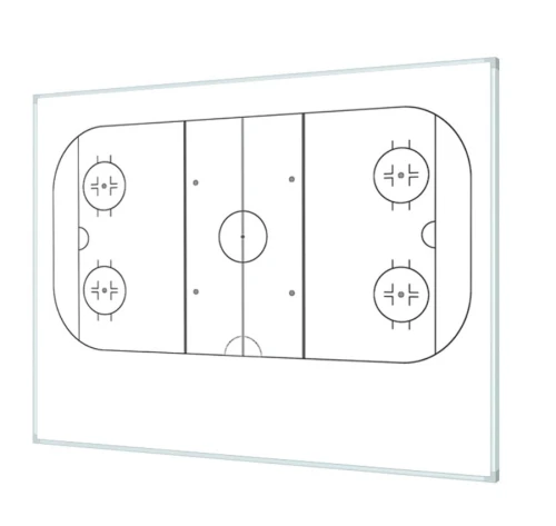 Boisko hokej na lodzie 120x100cm - plansza taktyczna