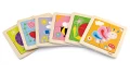 VIGA Puzzle drewniane 12 plansz po 4 puzzle w stojaku
