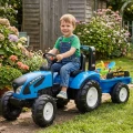 FALK Traktor Landini Niebieski na Pedały z Przyczepką od 3-7 lat