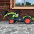 Falk Traktor na Pedały Claas z Przyczepą i Łyżką Zielony dla Dzieci 2-5