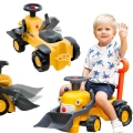 FALK Jeździk Traktor Koparka Komatsu z Łyżką i Klaksonem 1-3 Lat