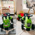 FALK Traktorek Baby Claas Zielony z Przyczepką + akc. od 1-3 lat