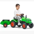 FALK Traktorek X Tractor Zielony z Przyczepką Klakson 2-5 Lat