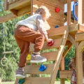 AXI Mitch play tower - Duży Plac Zabaw Drewniany Zjeżdżalnia Hustawki Ścianka Wspinaczkowa + Wieża