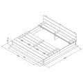 AXI Piaskownica XXL Ella 150x150 z Ławeczkami Szara