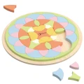 CLASSIC WORLD Pastelowa Mandala Układanka Montessori Mozaika Kwiaty