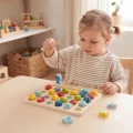 Tooky Toy Drewniana Gra Łowienie Rybek Nauka Literek 29 el.