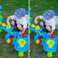 WOOPIE Ogromny Aquapark Stolik Wodny 6w1 Piaskownica Wodospad Tor Wodny 6-poziomowy Modułowy