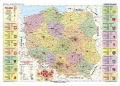 Mapa administracyjna Polski (2018) - mapa ścienna