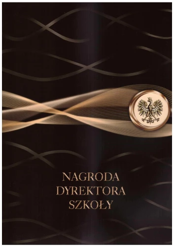 Teczka kartonowa z nadrukiem "NAGRODA DYREKTORA SZKOŁY"/ kolorowa