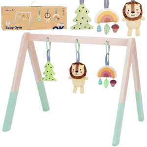 TOOKY TOY Baby Gym Stojak Edukacyjny Gimnastyczny 3 Pluszowe Zawieszki