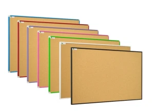 Tablica korkowa, rama aluminiowa kolor różowy - różne rozmiary