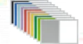 Tablica magnetyczno-korkowa DUO Color w ramie MDF - rama srebrna