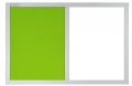 Tablica magnetyczno-korkowa DUO Color w ramie MDF - rama srebrna