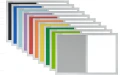 Tablica magnetyczno-korkowa DUO Color w ramie MDF - rama srebrna