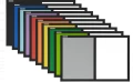 Tablica magnetyczno-korkowa DUO Color w ramie MDF - rama czarna