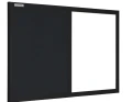 Tablica magnetyczno-korkowa DUO Color w ramie MDF - rama czarna