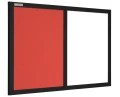 Tablica magnetyczno-korkowa DUO Color w ramie MDF - rama czarna