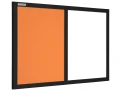 Tablica magnetyczno-korkowa DUO Color w ramie MDF - rama czarna