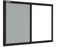 Tablica magnetyczno-korkowa DUO Color w ramie MDF - rama czarna