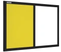 Tablica magnetyczno-korkowa DUO Color w ramie MDF - rama czarna