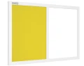 Tablica magnetyczno-korkowa DUO Color w ramie MDF - rama biała