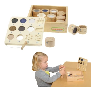 MASTERKIDZ Zgaduj Dotykiem Materiał I Faktura 12 Elementów Montessori