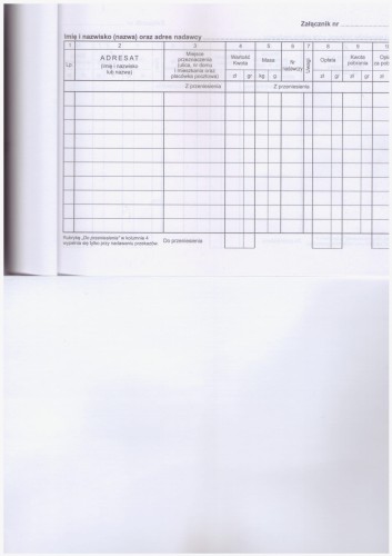 Pocztowa Książka Nadawcza
