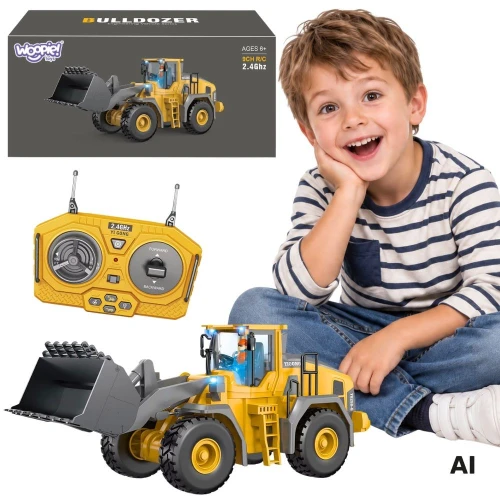 WOOPIE Zdalnie Sterowana Ładowarka Budowlana RC Dźwięk Światła