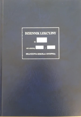 Dziennik lekcyjny dla Szkół Branżowych I stopnia