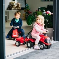 FALK Jeździk Traktorek Baby Case IH Ride-On Czerwony z Przyczepką + akc. od 12 miesięcy