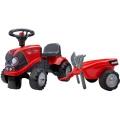 FALK Jeździk Traktorek Baby Case IH Ride-On Czerwony z Przyczepką + akc. od 12 miesięcy