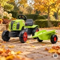 FALK Traktor na Pedały Claas Arion 470 z Przyczepą i Otwieraną Maską 2-6 lat