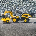 FALK Traktor na Pedały Komatsu z Łyżką Koparką i Przyczepą 2-5 lat