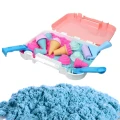 WOOPIE Zestaw Piasek Kinetyczny Lody w Walizce 1kg + Akcesoria