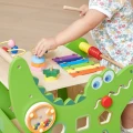 VIGA Drewniany Pchacz Edukacyjny Krokodylek 12w1