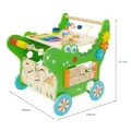 VIGA Drewniany Pchacz Edukacyjny Krokodylek 12w1