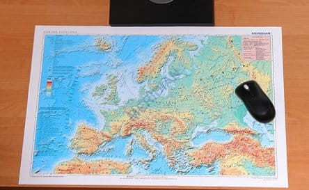 Podkładka DUO Europa fizyczna /polityczna