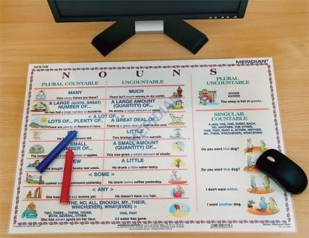 Podkładka DUO Nouns / Irregular verbs