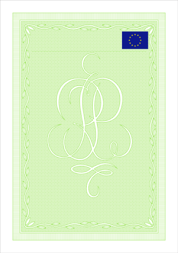 Gilosz do zaświadczeń UE (zielony)