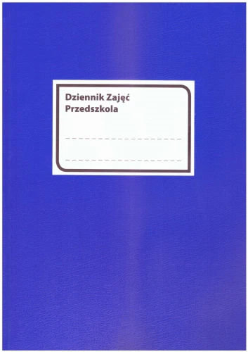 Dziennik Zajęć Przedszkola MEiN-I (całoroczny, godzinowy) Niebieski