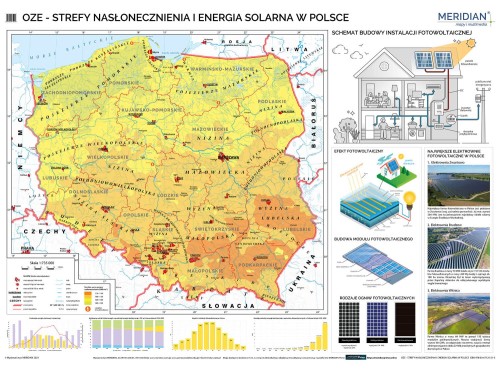 OZE - Strefy nasłonecznienia i energia solarna w Polsce